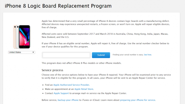 Apple бесплатно заменит материнскую плату в бракованных iPhone 8