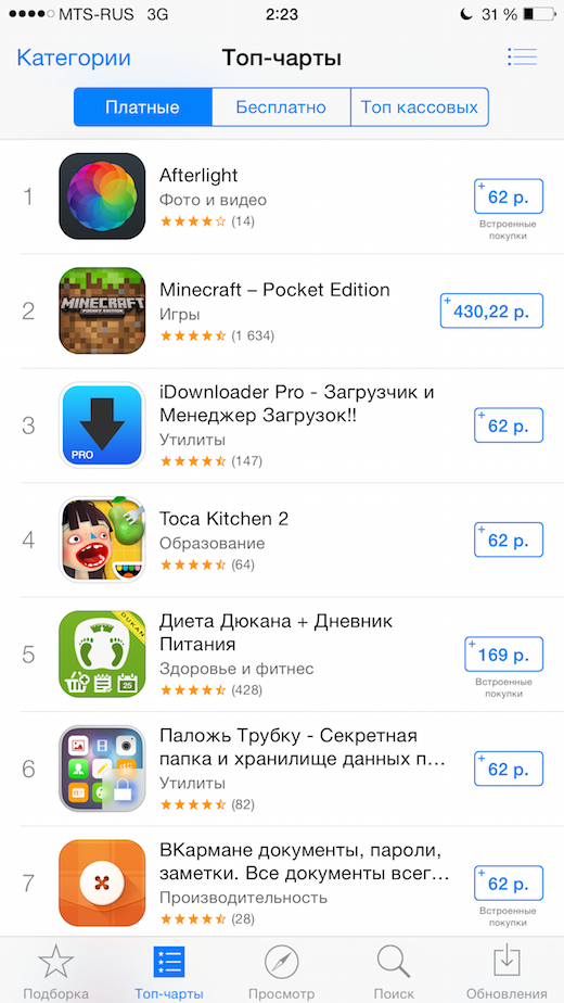 Приложение на айфон читать