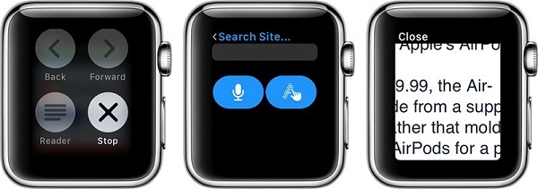 Главная фишка watchOS 5 – просмотр сайтов