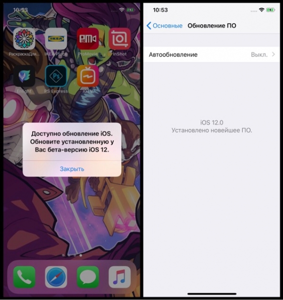 Из-за ошибки в iOS 12 пользователи получают бесконечные уведомления о несуществующих обновлениях